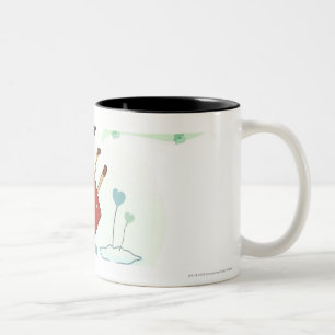 Tasse 2 Couleurs Vue arrière d'un couple volant ensemble