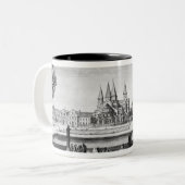 Tasse 2 Couleurs Vue d'abbaye de Cluny (Devant gauche)