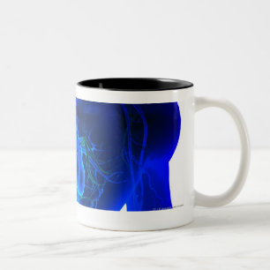 Tasse 2 Couleurs Vue de ci-dessus de la disposition des vaisseaux