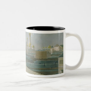Tasse 2 Couleurs Vue de Moscou Kremlin, 1840's