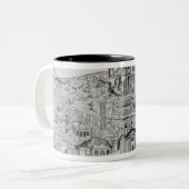 Tasse 2 Couleurs Vue de Rome, 1493 (Devant gauche)