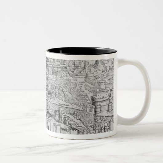 Tasse 2 Couleurs Vue de Rome, 1493 (Droit)