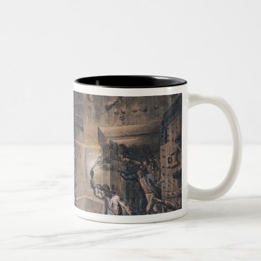 Tasse 2 Couleurs Vue d'une cellule dans la bastille (Droit)
