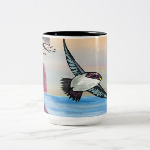 Tasse 2 Couleurs Vue Oiseaux