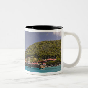Tasse 2 Couleurs Vue panoramique du Bitter End Yacht Club Vierge