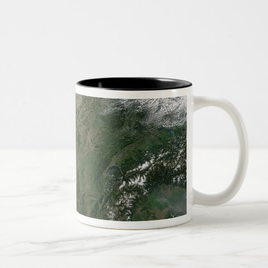 Tasse 2 Couleurs Vue satellite de la France (Droit)