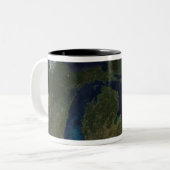 Tasse 2 Couleurs Vue satellite des Grands Lacs (Devant gauche)