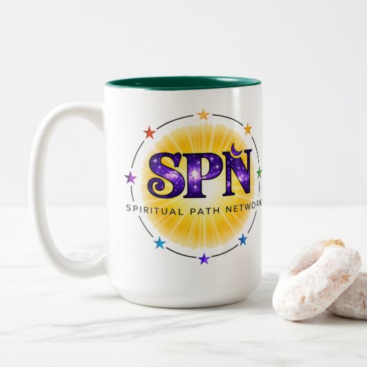 Tasse 2 Couleurs Vue SPN de la vie (Avec donut)