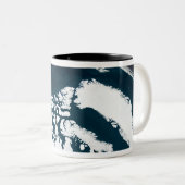Tasse 2 Couleurs Vue sur le Groenland et l'océan Arctique (Devant droit)