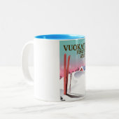 Tasse 2 Couleurs Vuokatti Finlande affiche ski (Devant gauche)