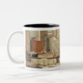 Tasse 2 Couleurs WA, Seattle, Seattle et Elliott Bay (Gauche)