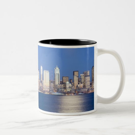 Tasse 2 Couleurs WA, Seattle, Seattle et Elliott Bay, 2 (Droit)
