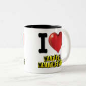 Tasse 2 Couleurs Waffle I Heart (Devant droit)