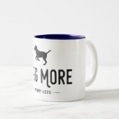 Tasse 2 Couleurs Wag Plus Inquiète Moins (Devant droit)