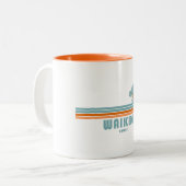 Tasse 2 Couleurs Waikiki Hawaii palmiers solaires (Devant gauche)