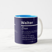 Tasse 2 Couleurs Walter Personalized Name (Devant droit)