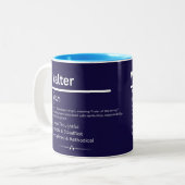 Tasse 2 Couleurs Walter Personalized Name (Devant gauche)