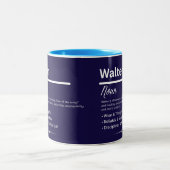 Tasse 2 Couleurs Walter Personalized Name (Centre)
