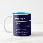 Tasse 2 Couleurs Walter Personalized Name (Gauche)