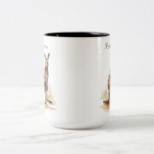 Tasse 2 Couleurs Wanderer extérieur : aquarelle Kangaroo personnali (Centre)