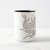 Tasse 2 Couleurs Wandering bird Japanese yokai Design (Centre)