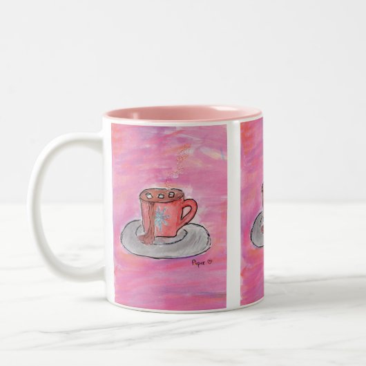 Tasse 2 Couleurs Warm CHOColate Wives - Kids Art for CHOC (Gauche)