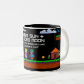 Tasse 2 Couleurs Warrier Dreamer - Aries Sun, Pisces Moon Zodiac Mu (Devant droit)