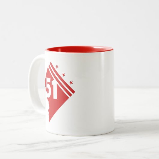 Tasse 2 Couleurs Washington DC 51 (Devant gauche)