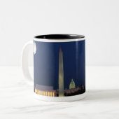 Tasse 2 Couleurs Washington DC la nuit (Devant gauche)