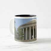 Tasse 2 Couleurs Washington, DC. Mémorial Thomas Jefferson (Devant gauche)