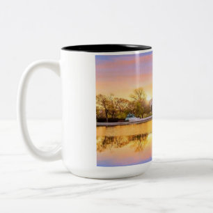 Tasse 2 Couleurs Washington DC US Capitol Building Reflet du Couche