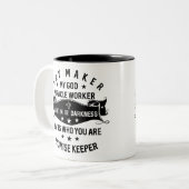 Tasse 2 Couleurs Way Maker Miracle Promesse de travail Keeper Chris (Devant gauche)