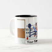 Tasse 2 Couleurs Weightlifter - Homme (Devant gauche)
