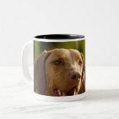 Tasse 2 Couleurs Weimaraner (Devant gauche)