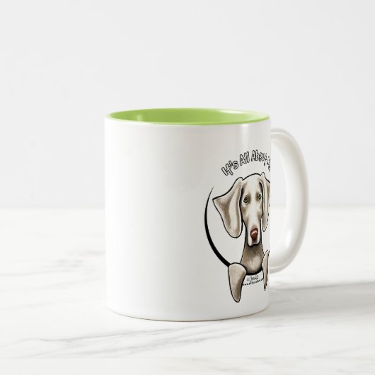 Tasse 2 Couleurs Weimaraner IAAM (Devant droit)