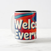 Tasse 2 Couleurs Welcome on (Devant gauche)