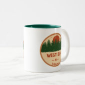 Tasse 2 Couleurs West Elk Wilderness Colorado (Devant droit)