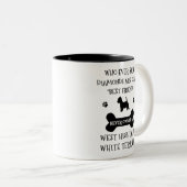 Tasse 2 Couleurs West Highland Terrier meilleur ami  (Devant droit)