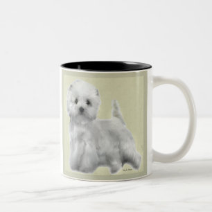 Tasse 2 Couleurs West Highland White Terrier Cadeaux
