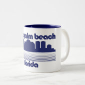 Tasse 2 Couleurs West Palm Beach Floride (Devant droit)