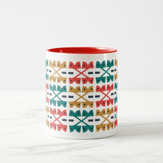 Tasse 2 Couleurs Western Retro Mod X Motif C (Centre)