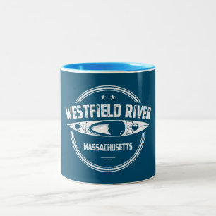 Tasse 2 Couleurs Westfield River Massachusetts Kayak