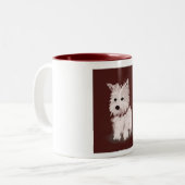 Tasse 2 Couleurs Westie (Devant gauche)