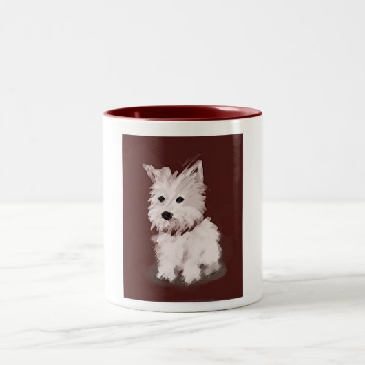 Tasse 2 Couleurs Westie (Centre)