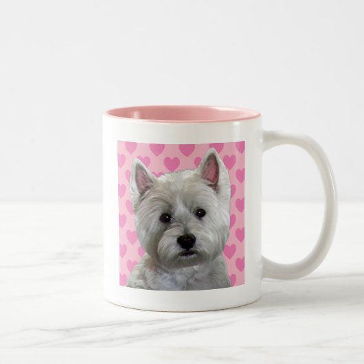TASSE 2 COULEURS WESTIE À MON COEUR (Droit)