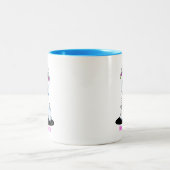 Tasse 2 Couleurs Westie Fleur (Centre)