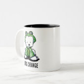 Tasse 2 Couleurs Westie Frog T-Shirt (Devant gauche)