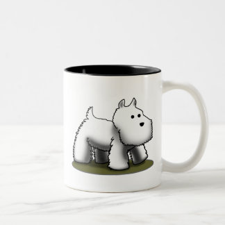 Tasse 2 Couleurs Westie plus petit