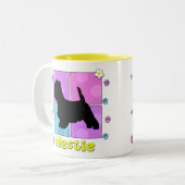 Tasse 2 Couleurs Westie super (Devant gauche)