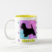 Tasse 2 Couleurs Westie super (Gauche)